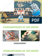 TAP WATER VS BOTTLE WATER