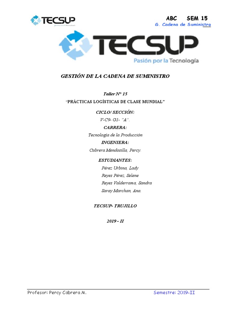 Gestión de La Cadena de Suministro | PDF | Six Sigma | Lean Manufacturing