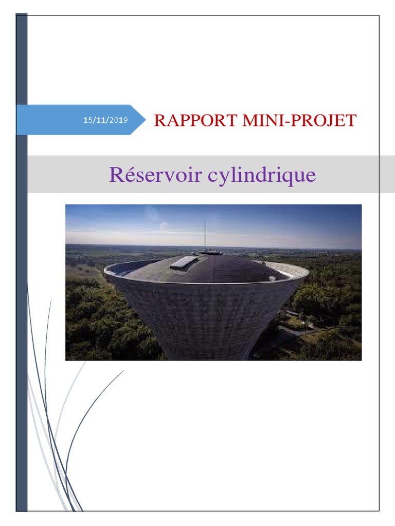 Rapport Mini Projet Reservoir Cylindrique PDF, PDF, Matériaux