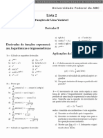 Derivadas de funções exponenciais, logarítmicas e trigonométricas