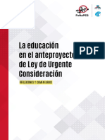 La Educacion en El Proyecto de Ley de Urgente Consideración (LUC)