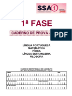 CADERNO DE PROVAS SSA 1 1 Dia