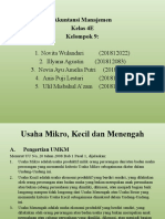 Kelas 4E - Presentasi UMKM - Kelompok 9 - Pertemuan 1 - BAB 1 UMKM Dan Gambaran Umum SAK EMKM