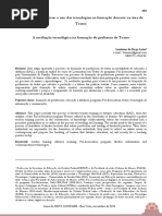 Presenças e Distâncias o Uso Das Tecnologias Na Formação Docente Na Área de Teatro PDF