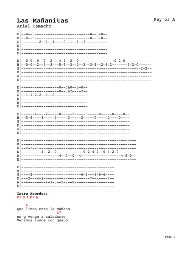 Las Mananitas Pdf Pdf