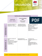 Autoevaluación KWL - Semana 1 y 2