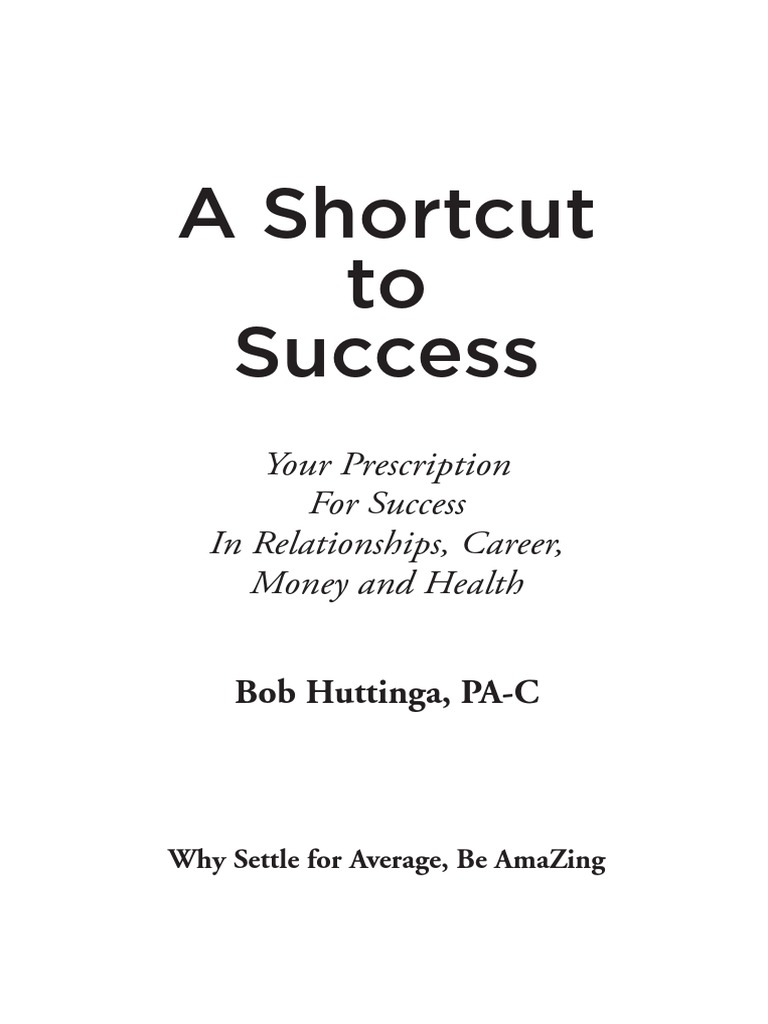 A Shortcut To Success PDF PDF SelfImprovement