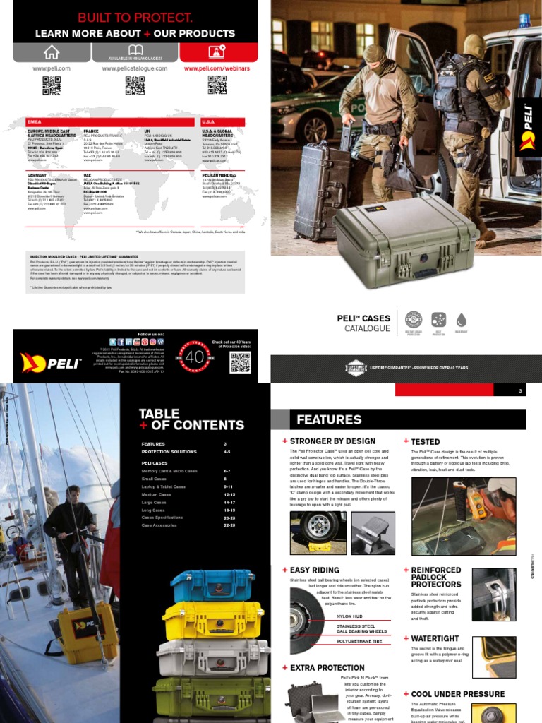 2018 Peli Cases Catalog PDF | PDF