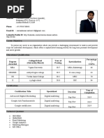 Sravan Digital Marketing Resume