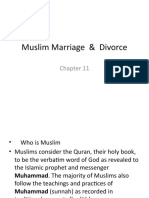Muslim Marriage & Divorce