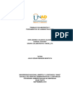 Trabajo Colaborativo 1 Fundamentos de Administracion