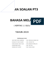 PT3 BAHASA MELAYU SOALAN 2019