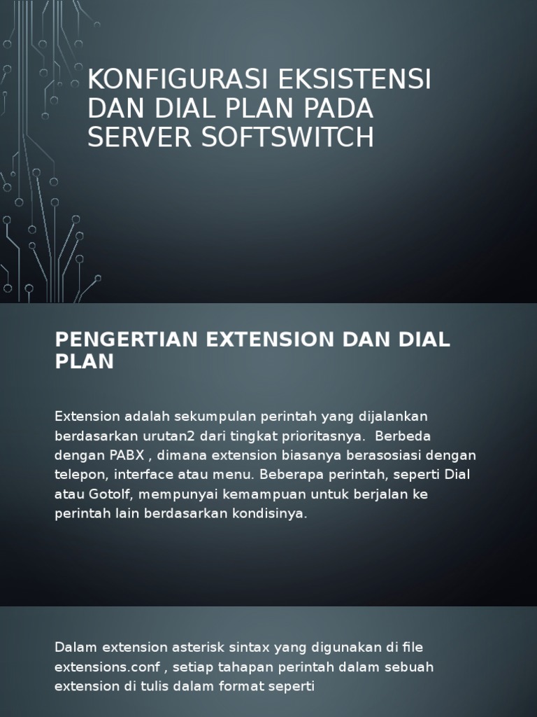 Konfigurasi Eksistensi Dan Dial Plan Pada Server Voip