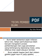 Teori Pembentukan Bumi by Gita Fitriani