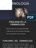 Finalidad y funciones de la criminología