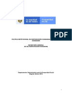 Politica Institucional de Participacion Ciudadana y Servicio Al Ciudadano - Mar2019