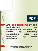 BILINGGWALISMO