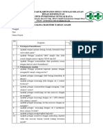 ANALISA BAKTERI TAHAN ASAM Daftar Tilik Lab PKM Sei Raya