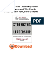Strengths Based Leadership Great Leaders