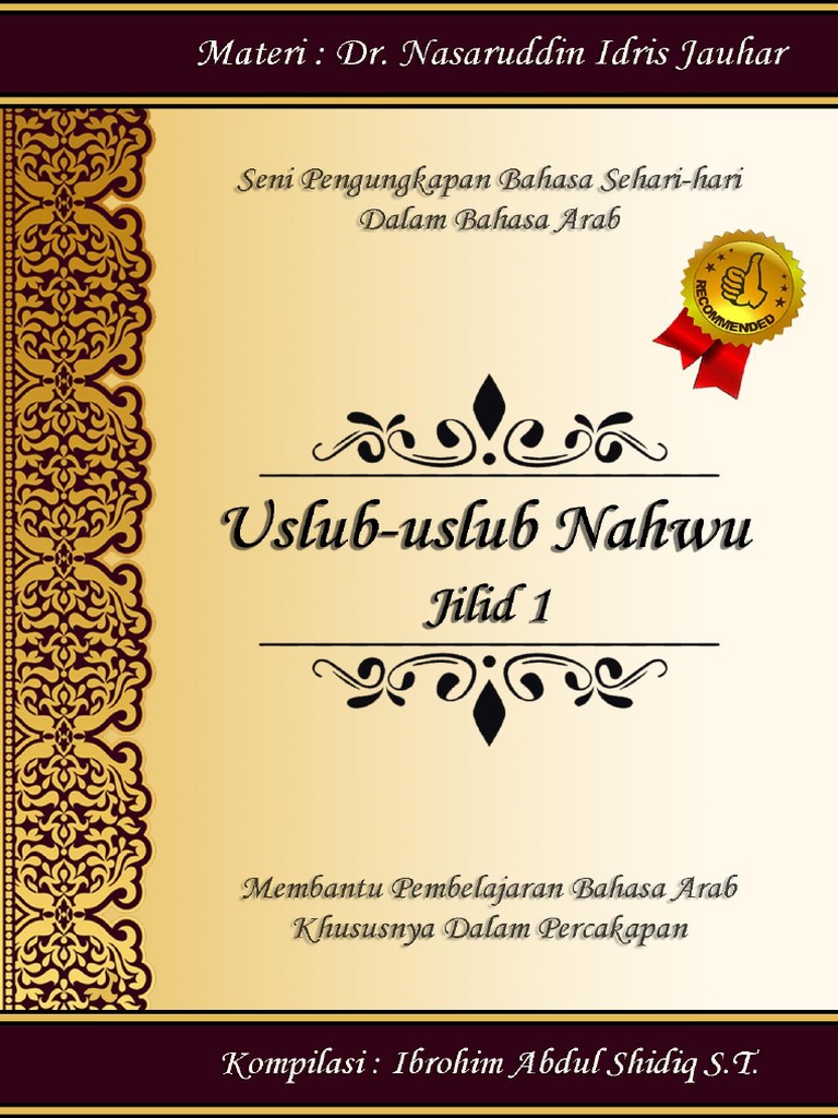 Uslub Nahwu Seni Pengungkapan Bahasa Sehari Hari Dalam Bahasa Arab Edisi 2 Pdf