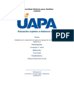 Tarea V Simplificacion y Supresión de Signos de Agrupación de Expresiones Algebraicas