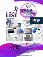 Price List For 2020 (Februari) Asa Lab