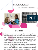 DENTAL RADIOLOGI UNTUK DIAGNOSA