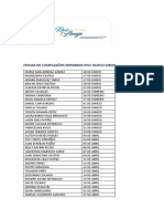 Fechas de Cumpleaños Mienbros Ipuc Nuevo Giron