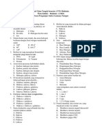 Soal UTS Biokimia Kimia S1 PDF