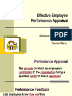 Effective Employee Performance Appraisal: IDS 705 Business Communications Amanda Chen Damian Glenn