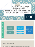 Characteristics and Strategies of Literature Teaching in Efl (Autosaved)