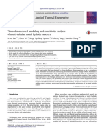 Three-dimensional modeling and sensitivity analysis of multi-tubular metal hydride reactors