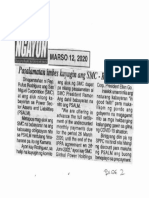 Ngayon, Mar. 12, 2020, Pasalamatan Imbes Kuyugin Ang SMC - Rep. Rodriquez PDF