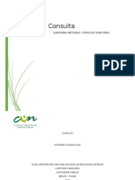 Mapa Conceptual Auditoria Integral y Tipos de Auditoria