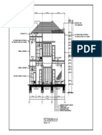 Potongan A-A - Gambar Kerja Rumah 2 Lantai-Model