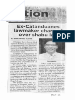 Philippine Star, Mar. 12, 2020, Ex-Catanduanes Lawmaker Charged Over Shabu Lab PDF