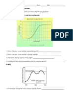 Population Ecology Graph Worksheet PDF