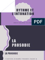 Le Rythme, L'intonation Et La Syllabe