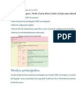 Modos de Funcionamiento de Cisco IOS