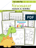 Preschoolmathandliteracyworksheetsdinosaurssamplepdf