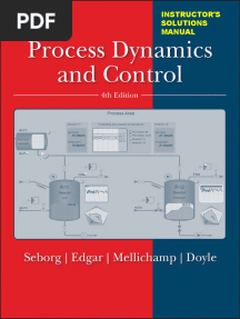 Seborg - Process Dynamics and Control 4th Ed 2017 Solutions PDF