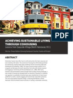 Achieving Sustainable Living Through Cohousing: Lessons from Quayside Village