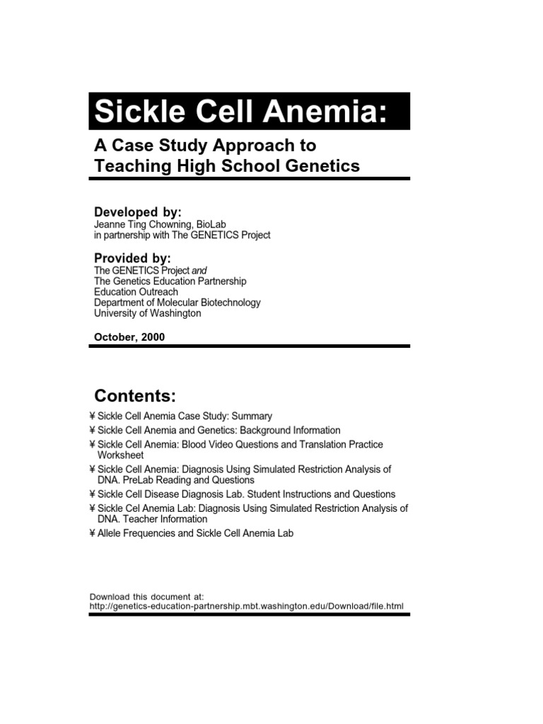 worksheet Codominance Worksheet Blood Types Answers sickle cell disease hemoglobin