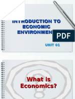 Understanding the Economic Environment