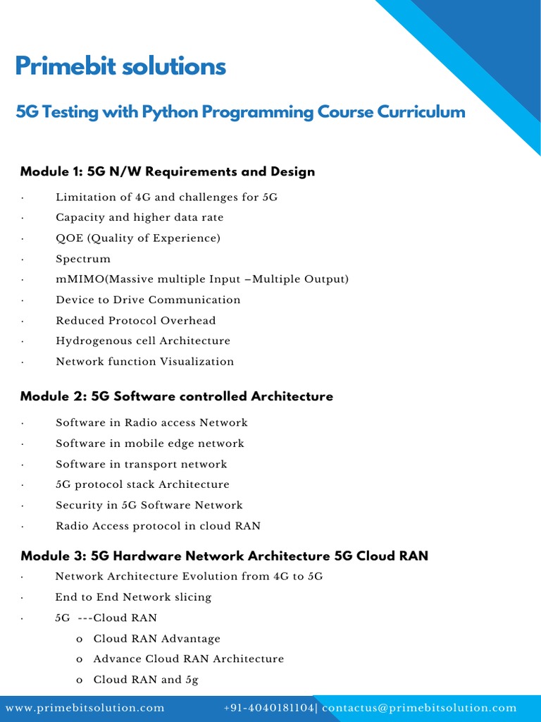 5G Testing With Python PDF | PDF | Cloud Computing | Network Socket