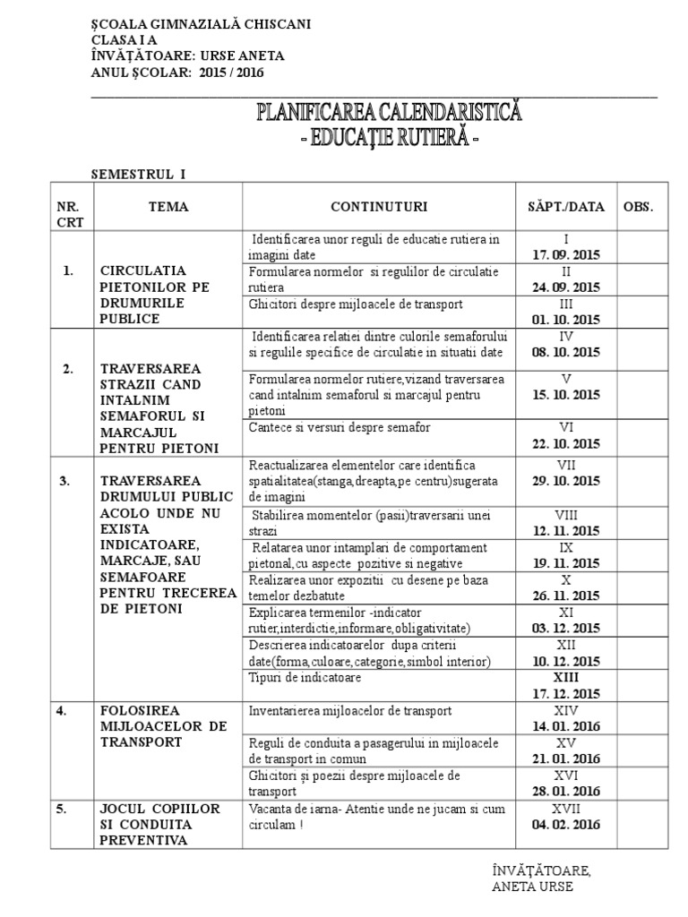 Educatie Rutiera | PDF