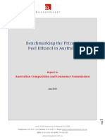 Benchmarking the Price of Fuel Ethanol in Australia - July 2010