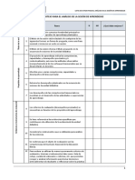 Lista de Cotejo Sesion de Aprend