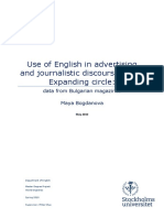 Use of English in Advertising and Journalistic Discourse of The Expanding Circle FULLTEXT01
