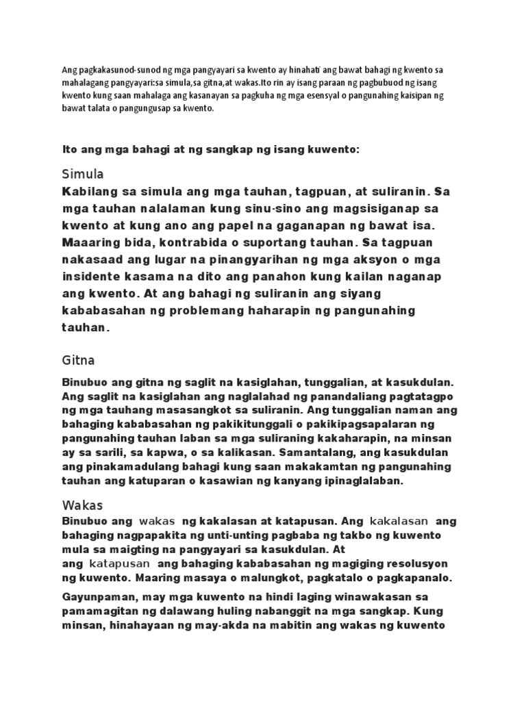 Kwento | PDF